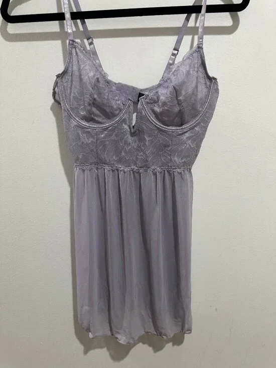 Rachel Roy Lavender lace slip - Picture 2 of 5